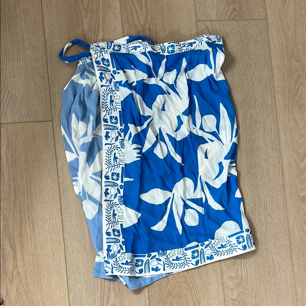Wrap midi skirt